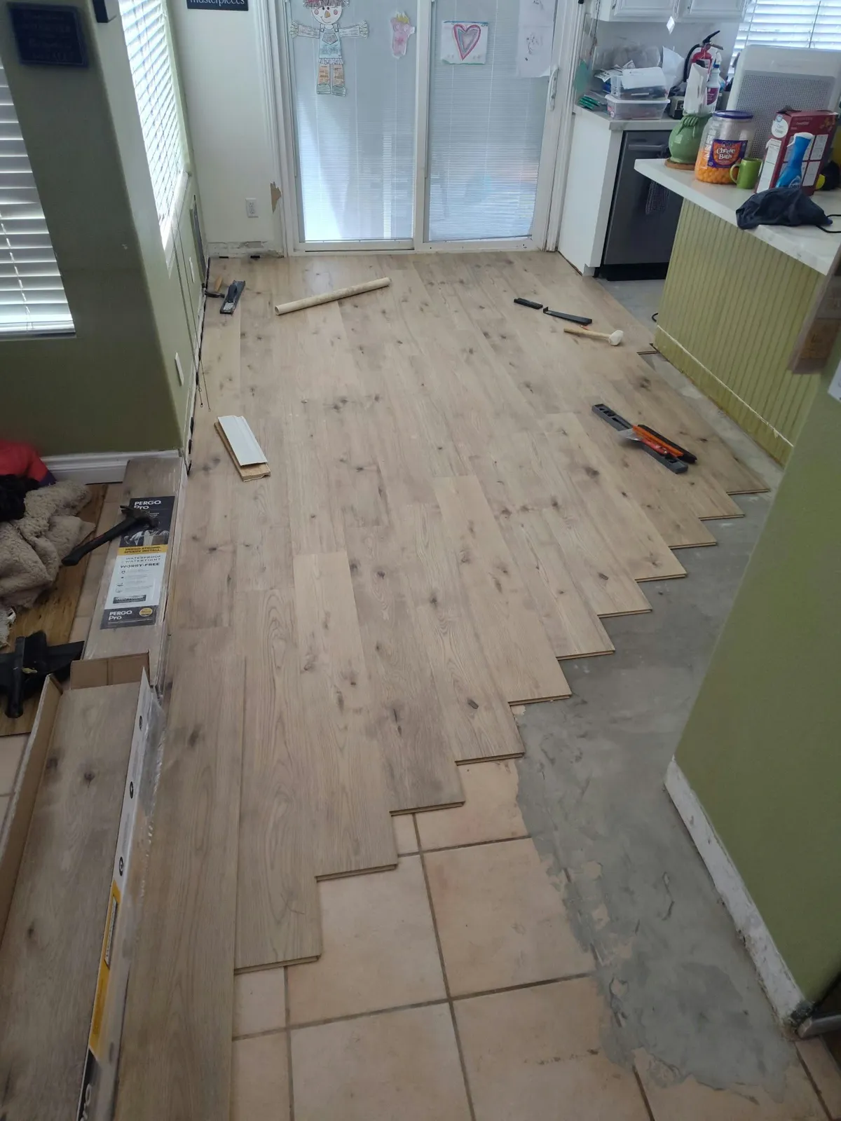 Wide-plank wood floor — home remodel by Happy Homes Remodeling, Henderson, NV